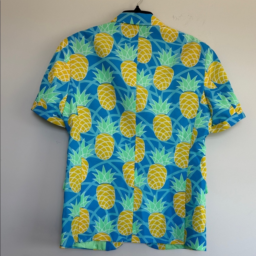New OppoSuits Pineapple Print Blazer - Blue and Yellow - Picture 10 of 14